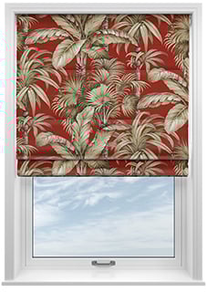 Tripura, Cinnabar - Motorised Roman Blind